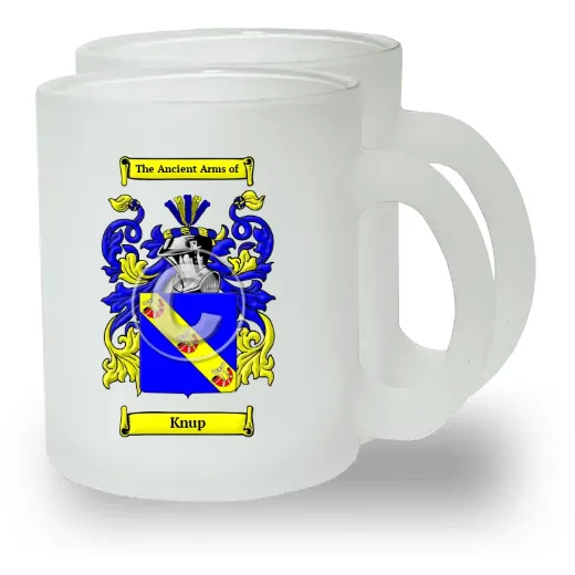 Knup Pair of Frosted Glass Mugs