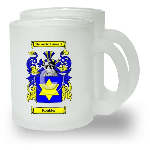 Konkler Pair of Frosted Glass Mugs