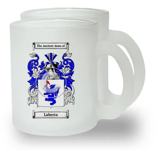 Laberta Pair of Frosted Glass Mugs