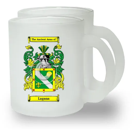 Lagana Pair of Frosted Glass Mugs
