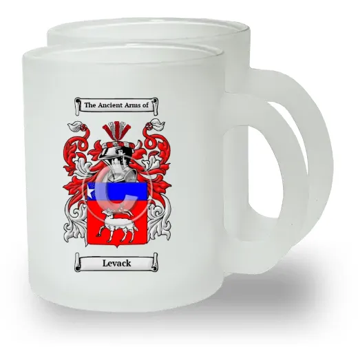 Levack Pair of Frosted Glass Mugs
