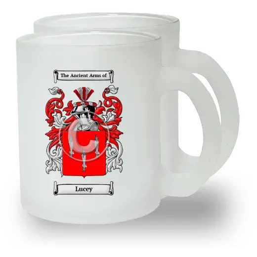Lucey Pair of Frosted Glass Mugs