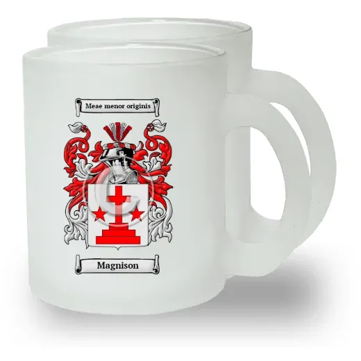 Magnison Pair of Frosted Glass Mugs