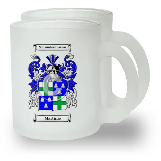 Martinie Pair of Frosted Glass Mugs
