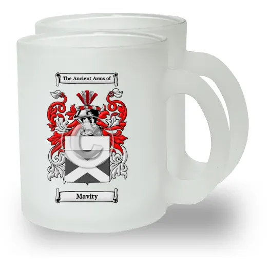 Mavity Pair of Frosted Glass Mugs