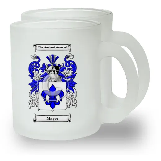 Mayer Pair of Frosted Glass Mugs