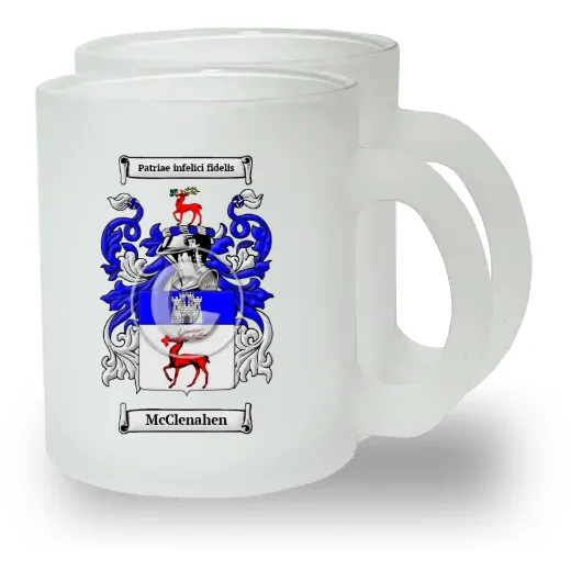 McClenahen Pair of Frosted Glass Mugs