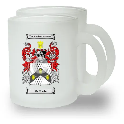 McCoole Pair of Frosted Glass Mugs