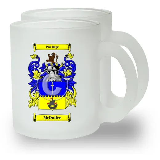 McDuffee Pair of Frosted Glass Mugs