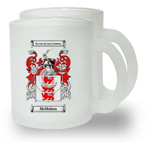 McMahen Pair of Frosted Glass Mugs