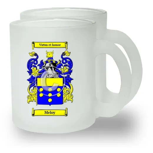 Meloy Pair of Frosted Glass Mugs