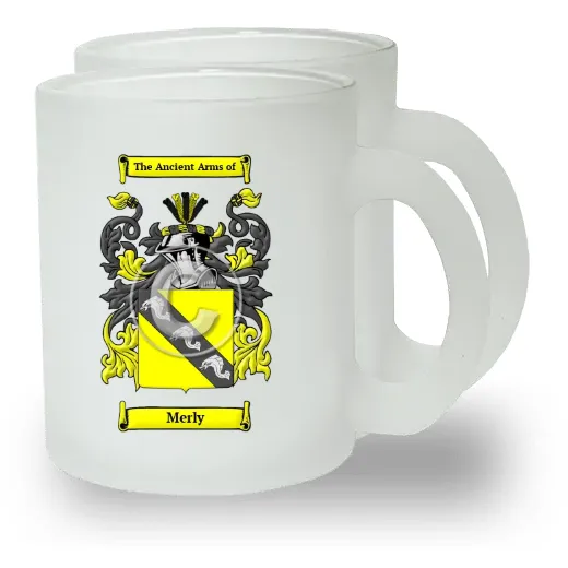 Merly Pair of Frosted Glass Mugs