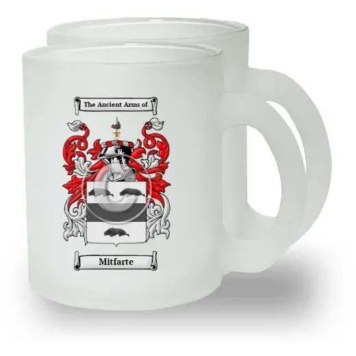 Mitfarte Pair of Frosted Glass Mugs