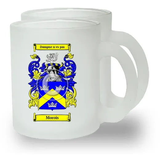 Morois Pair of Frosted Glass Mugs