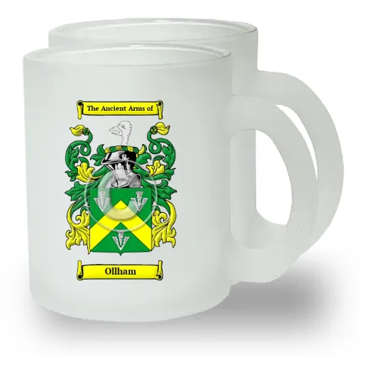 Ollham Pair of Frosted Glass Mugs