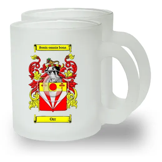 Orr Pair of Frosted Glass Mugs