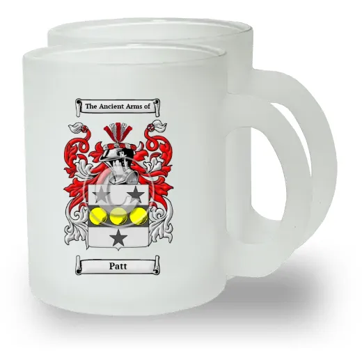 Patt Pair of Frosted Glass Mugs