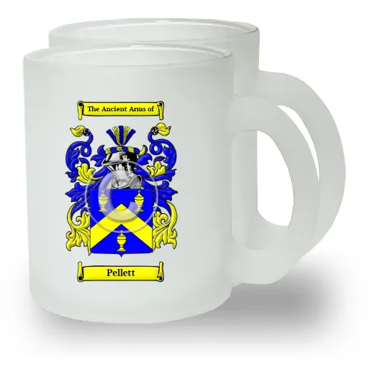 Pellett Pair of Frosted Glass Mugs