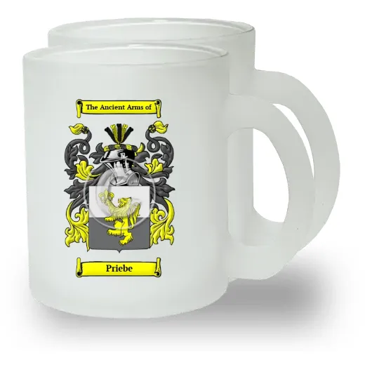 Priebe Pair of Frosted Glass Mugs