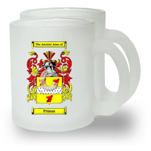 Primm Pair of Frosted Glass Mugs