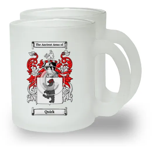 Quirk Pair of Frosted Glass Mugs