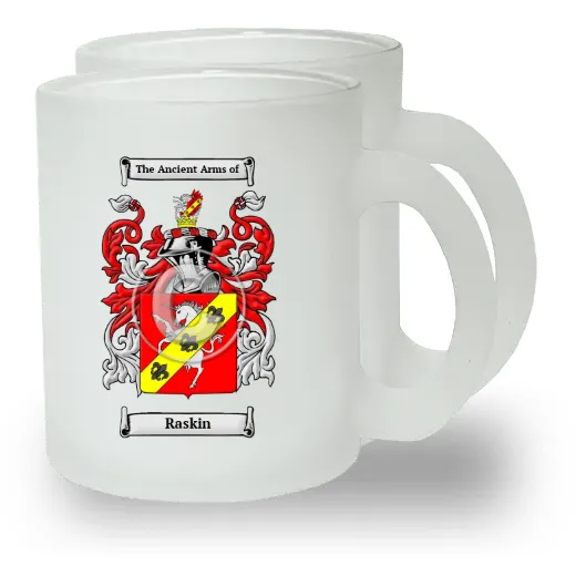Raskin Pair of Frosted Glass Mugs