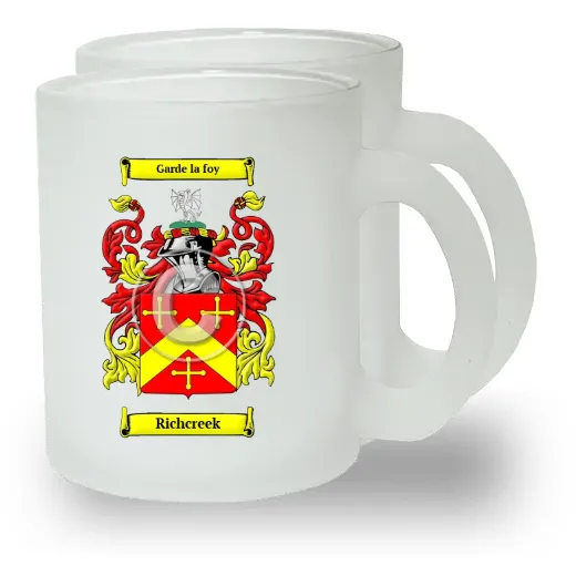 Richcreek Pair of Frosted Glass Mugs