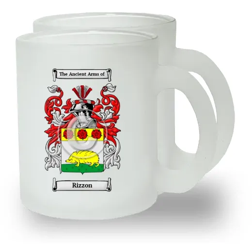 Rizzon Pair of Frosted Glass Mugs