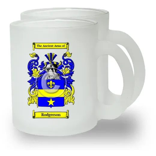 Rodgerson Pair of Frosted Glass Mugs