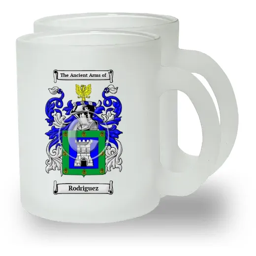 Rodriguez Pair of Frosted Glass Mugs