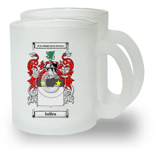 Salfen Pair of Frosted Glass Mugs