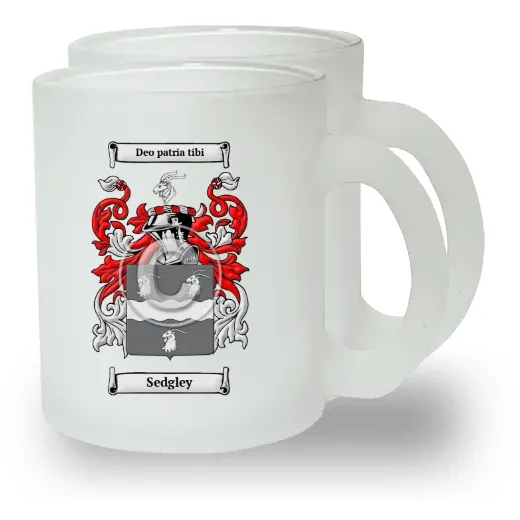Sedgley Pair of Frosted Glass Mugs