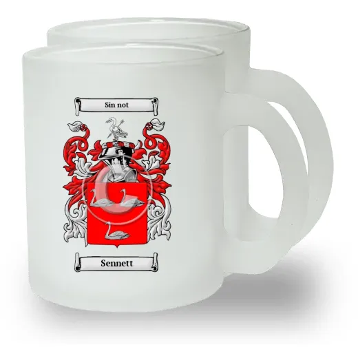 Sennett Pair of Frosted Glass Mugs