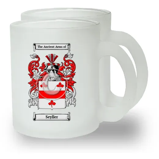 Seyller Pair of Frosted Glass Mugs