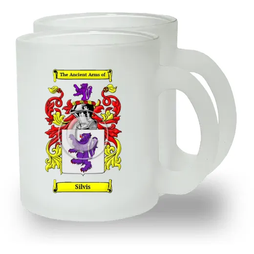 Silvis Pair of Frosted Glass Mugs