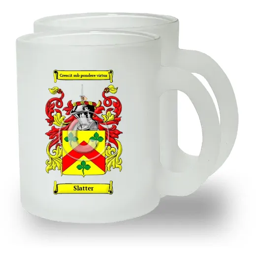 Slatter Pair of Frosted Glass Mugs