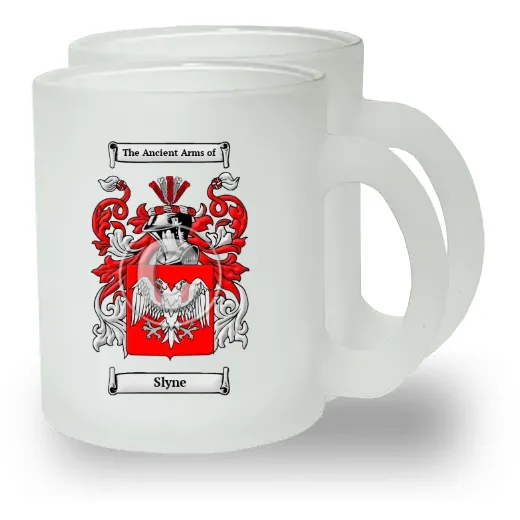 Slyne Pair of Frosted Glass Mugs