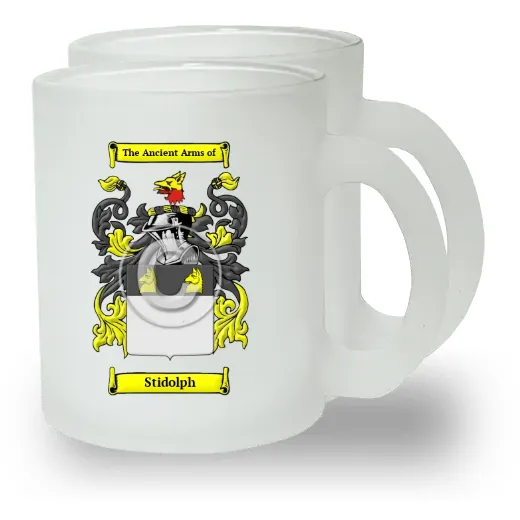 Stidolph Pair of Frosted Glass Mugs