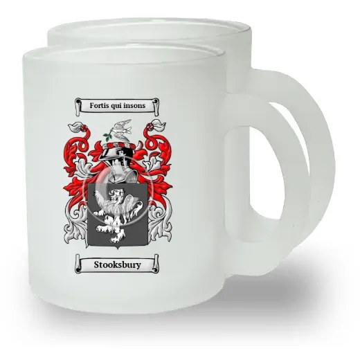 Stooksbury Pair of Frosted Glass Mugs