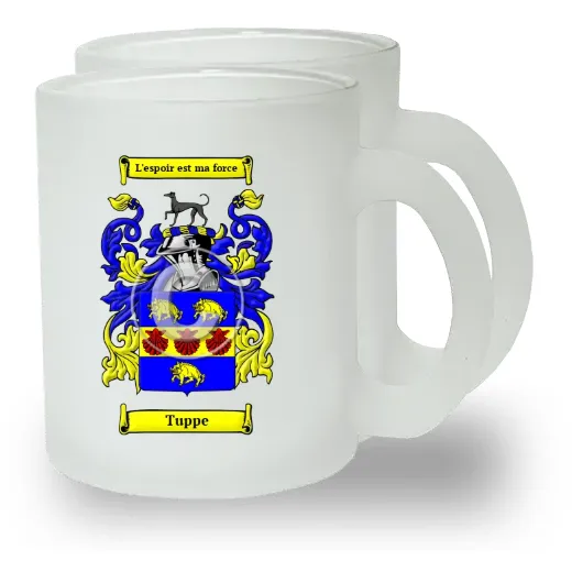 Tuppe Pair of Frosted Glass Mugs