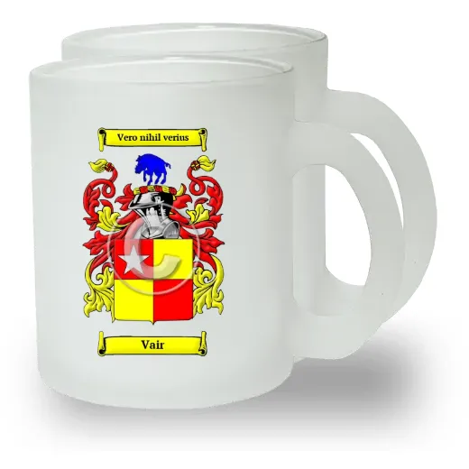 Vair Pair of Frosted Glass Mugs