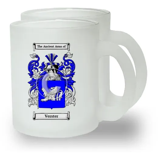 Verster Pair of Frosted Glass Mugs