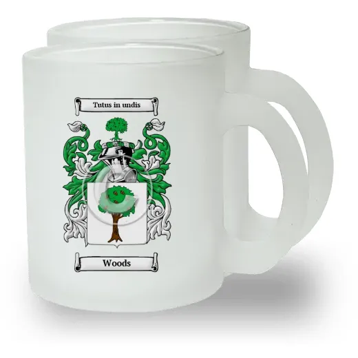 Woods Pair of Frosted Glass Mugs