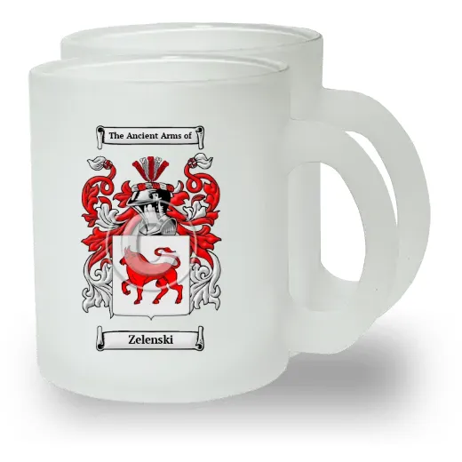 Zelenski Pair of Frosted Glass Mugs