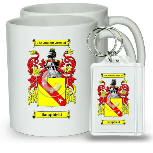 Bamphield Pair of Coffee Mugs and Pair of Keychains