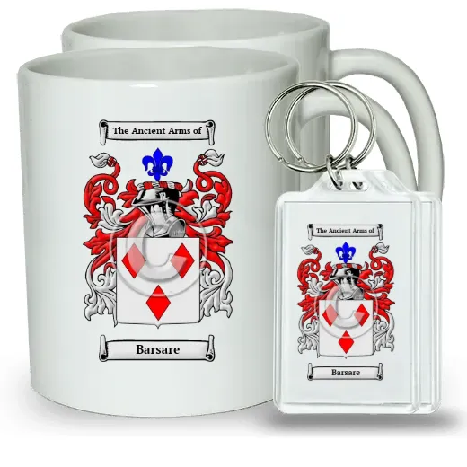 Barsare Pair of Coffee Mugs and Pair of Keychains