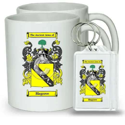 Blagrove Pair of Coffee Mugs and Pair of Keychains