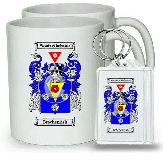 Brachenrish Pair of Coffee Mugs and Pair of Keychains
