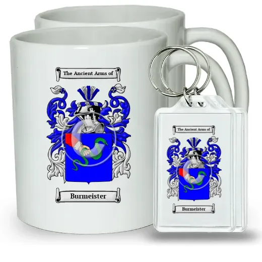 Burmeister Pair of Coffee Mugs and Pair of Keychains