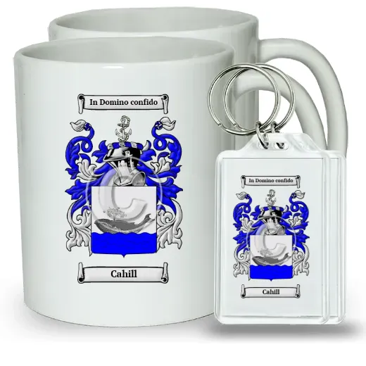 Cahill Pair of Coffee Mugs and Pair of Keychains